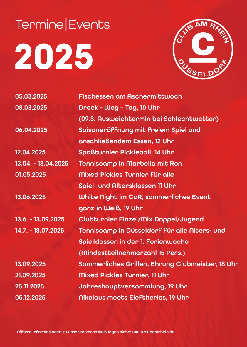Mehr über den Artikel erfahren Events und Termine 2025